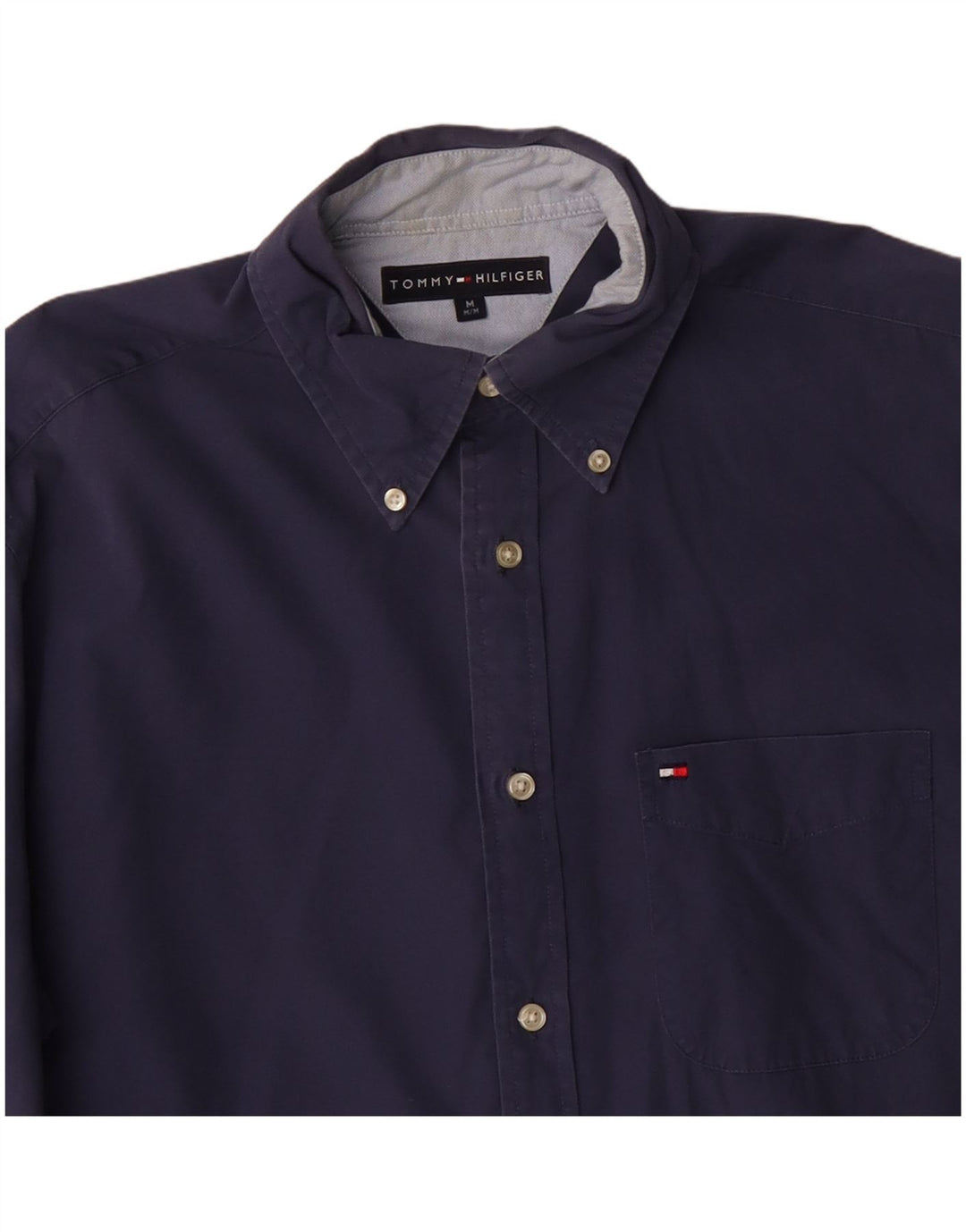 Camisa Tommy Hilfiger Hombre Algodón Azul Marino Mediano