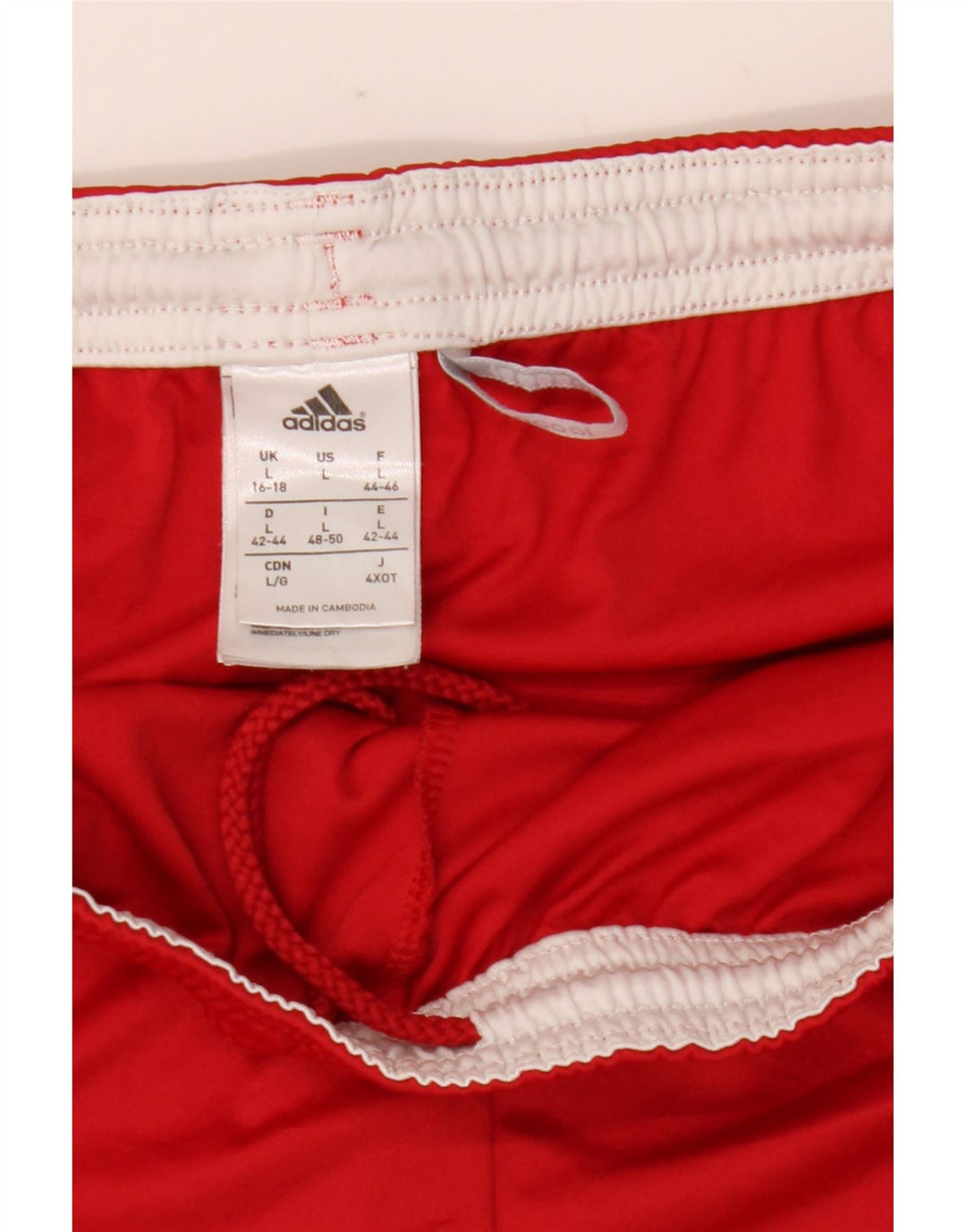 Adidas Mujer Climacool Sport Shorts UK 16/18 Grande Rojo Poliéster
