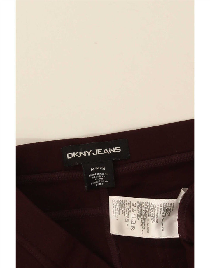 Dkny Leggings para mujer UK 44 Viscosa burdeos mediana