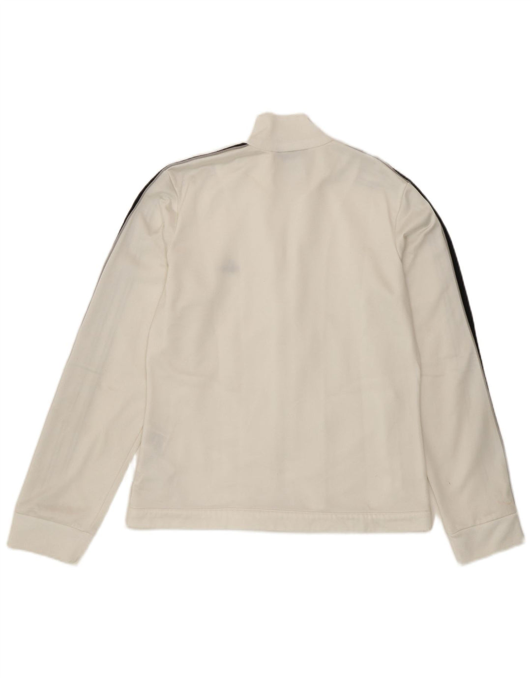 Adidas - Chaqueta de chándal para mujer, talla 12, poliéster blanco mediano