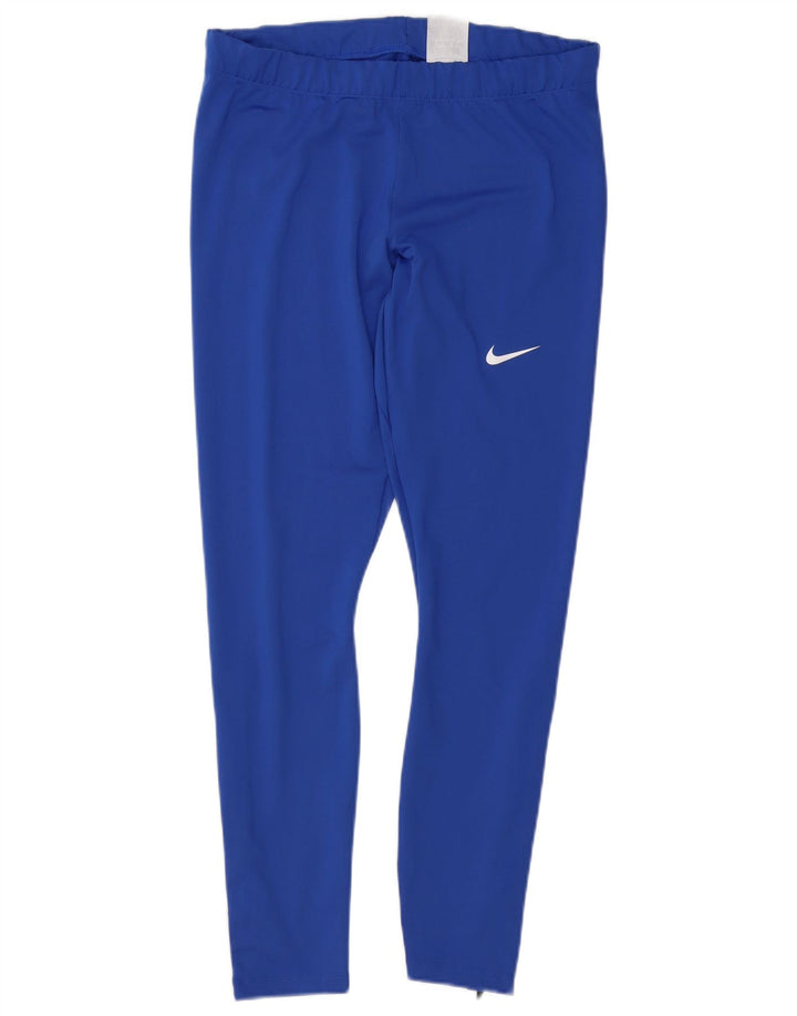 Nike Leggings Dri Fit para mujer UK 44 Poliéster azul grande
