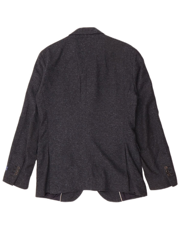 Gant Chaqueta tipo blazer de 2 botones para hombre UK 36 Small Lana azul marino