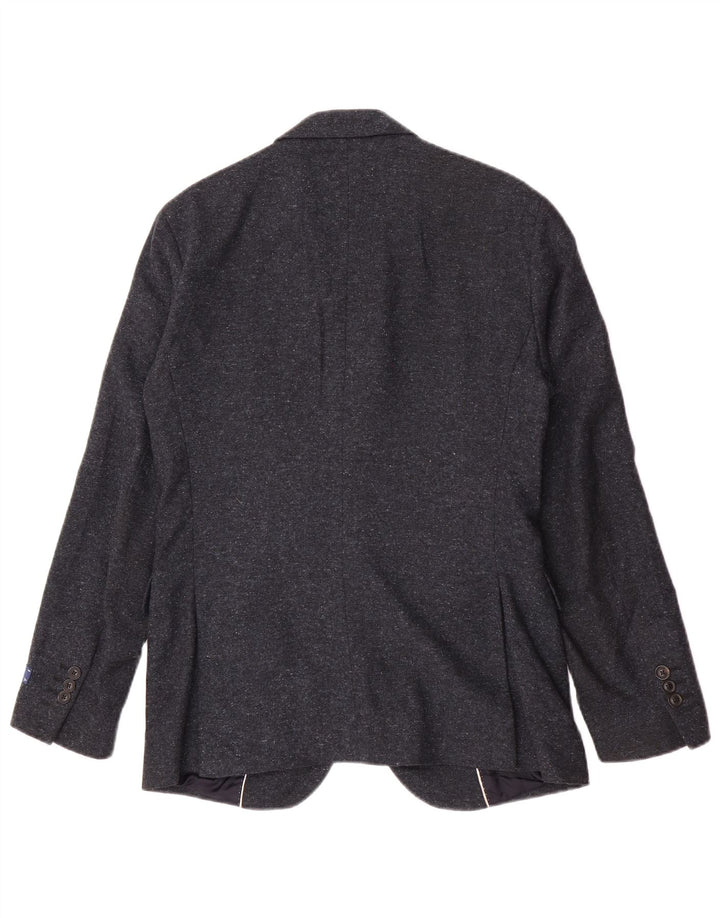 Gant Chaqueta tipo blazer de 2 botones para hombre UK 36 Small Lana azul marino