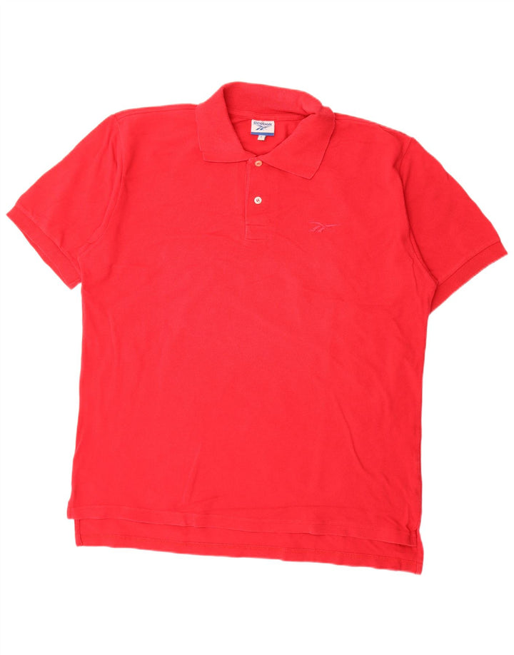 Polo Reebok Hombre Grande Rojo Algodón