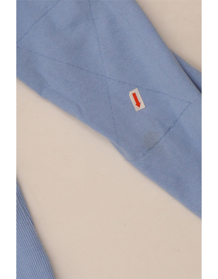 Joules - Sudadera con cuello y botones para mujer, talla 40, algodón azul mediano