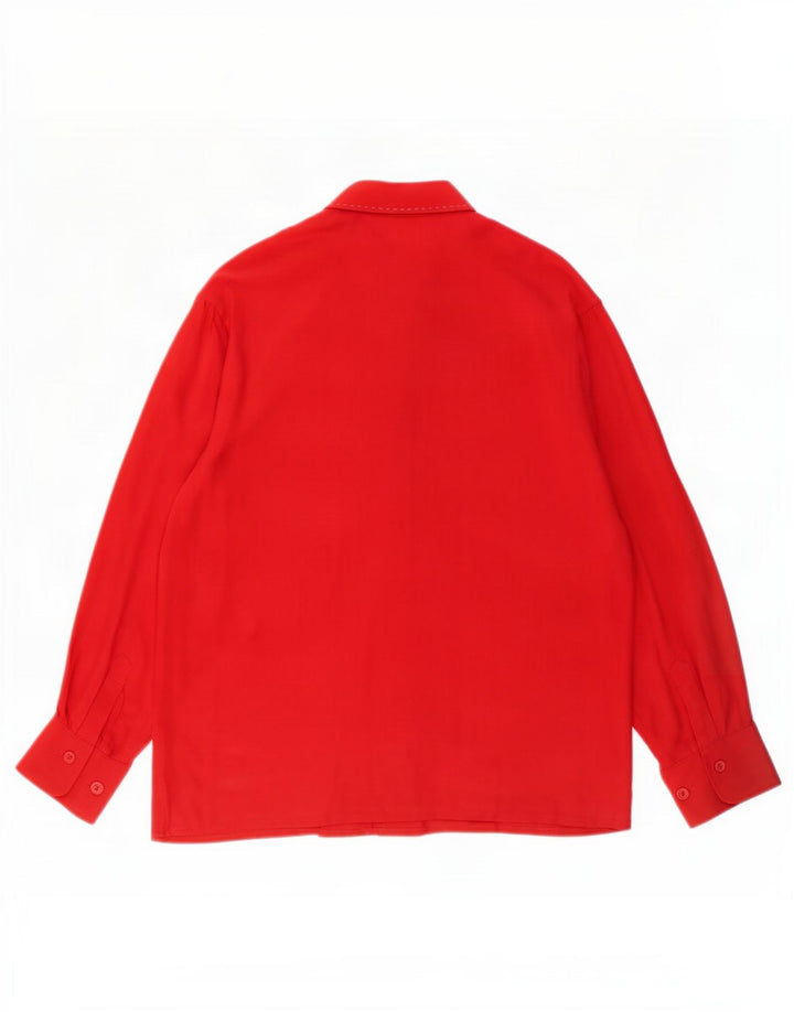 Blusa camisera para mujer Gabrielle UK 46 Large Acetato rojo