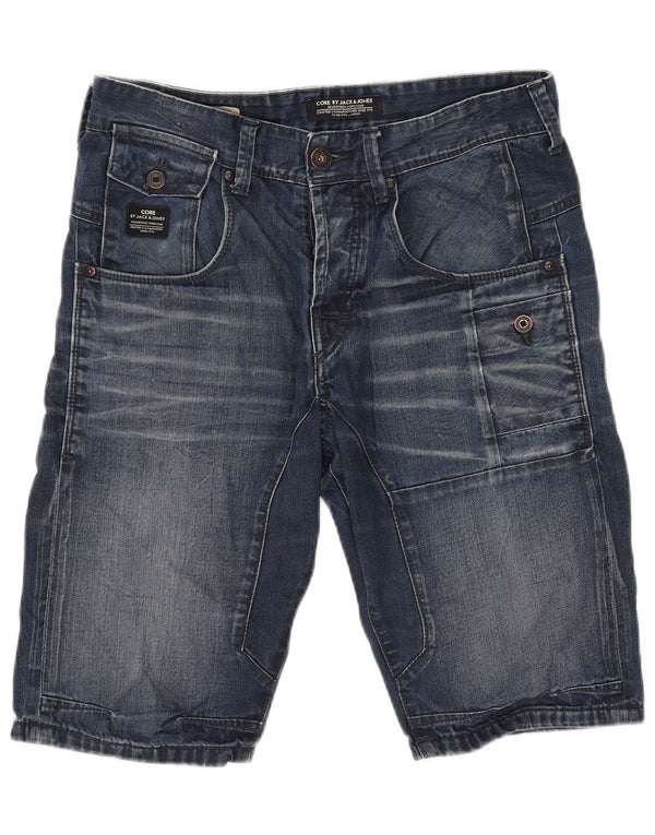 Jack & Jones Hombre Shorts Vaqueros W32 Azul Medio