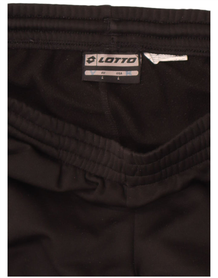 Lotto Hombre Pantalones De Chándal Joggers Large Negro