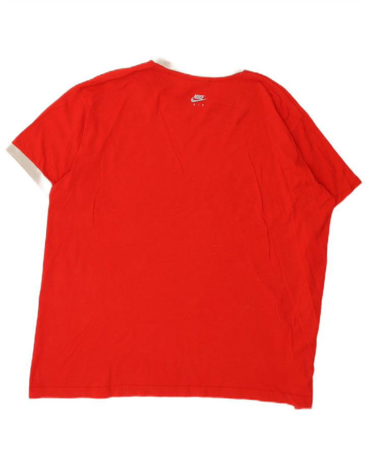 Nike Camiseta gráfica para hombre Top XL Algodón rojo