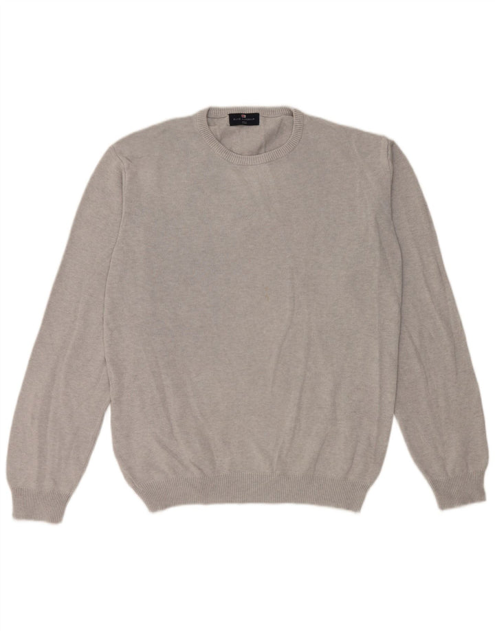 Marks & Spencer Suéter tipo jersey con cuello redondo para hombre UK 38/40 Gris medio