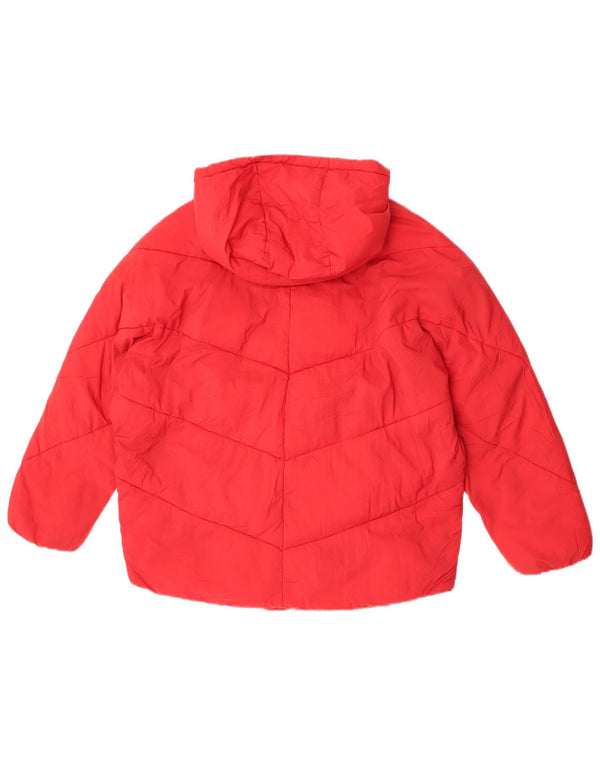ZARA Anorak Niña Con Capucha 11-12 Años Nylon Rojo