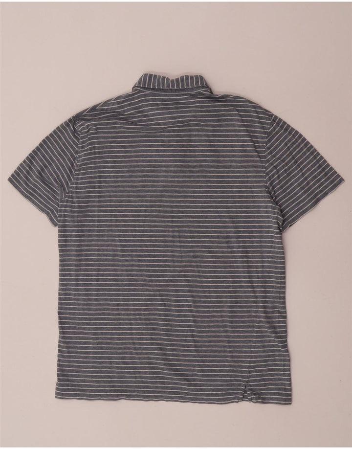 Hackett Polo Slim Fit para hombre con rayas grises grandes