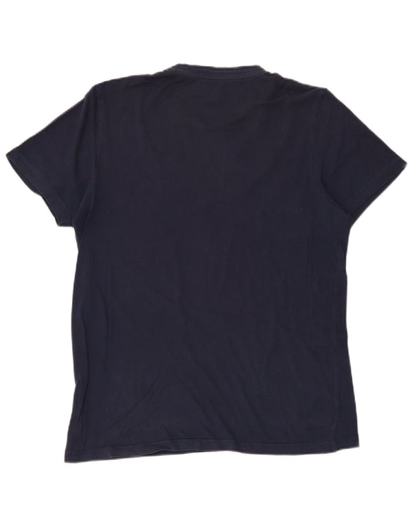 JACK & JONES Hombre Camiseta Gráfica Top Small Azul Marino