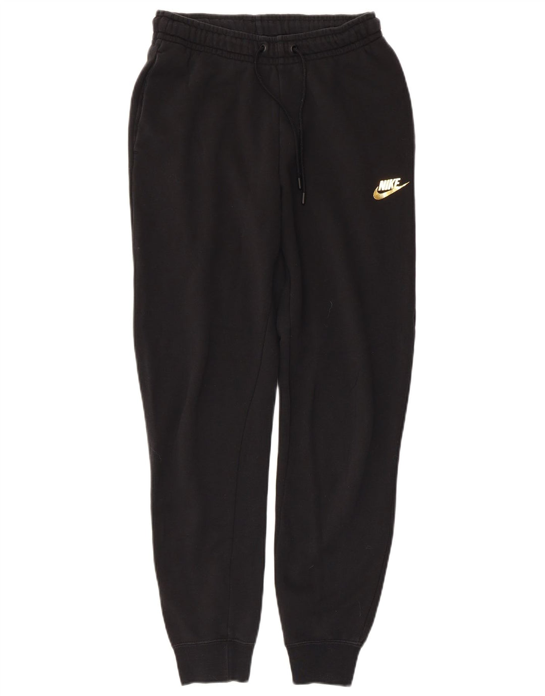 NIKE Mujer Chándal Pantalones Joggers UK 6 XS Negro Algodón