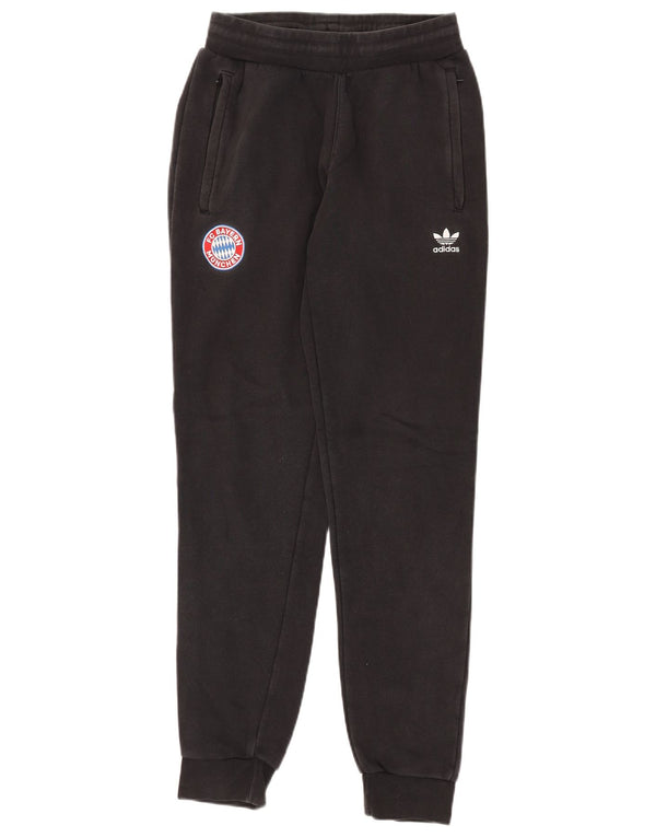 Adidas Mujer FC Bayern München Chándal Pantalones Joggers UK 8 Small Negro
