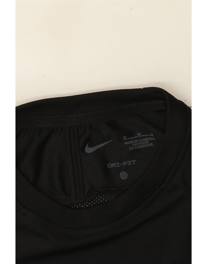 Camiseta Nike Dri Fit para hombre con bloques de color negro mediano