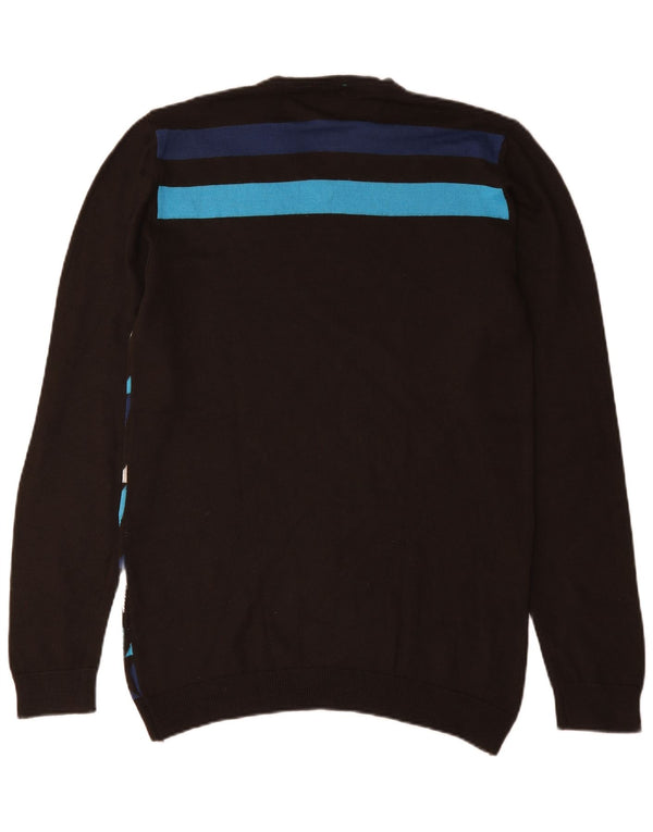 Energie Suéter con Cuello en V y Estampado Abstracto para Hombre Lana Multicolor 2XL