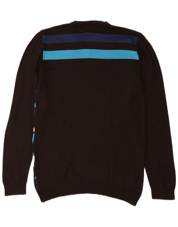 Energie Suéter con Cuello en V y Estampado Abstracto para Hombre Lana Multicolor 2XL