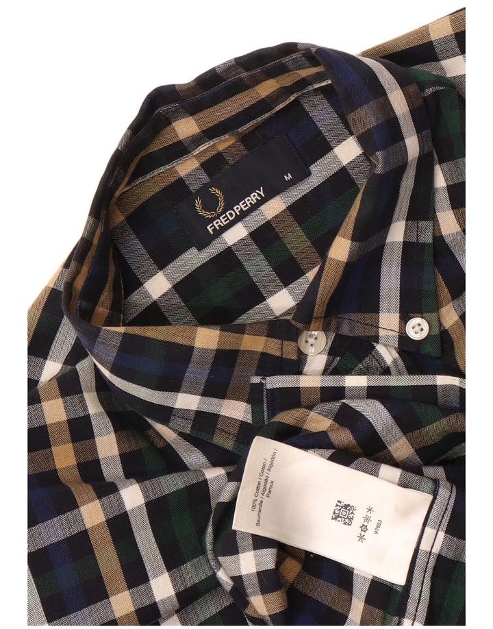 Camisa Fred Perry Hombre Mediana De Algodón A Cuadros Multicolor