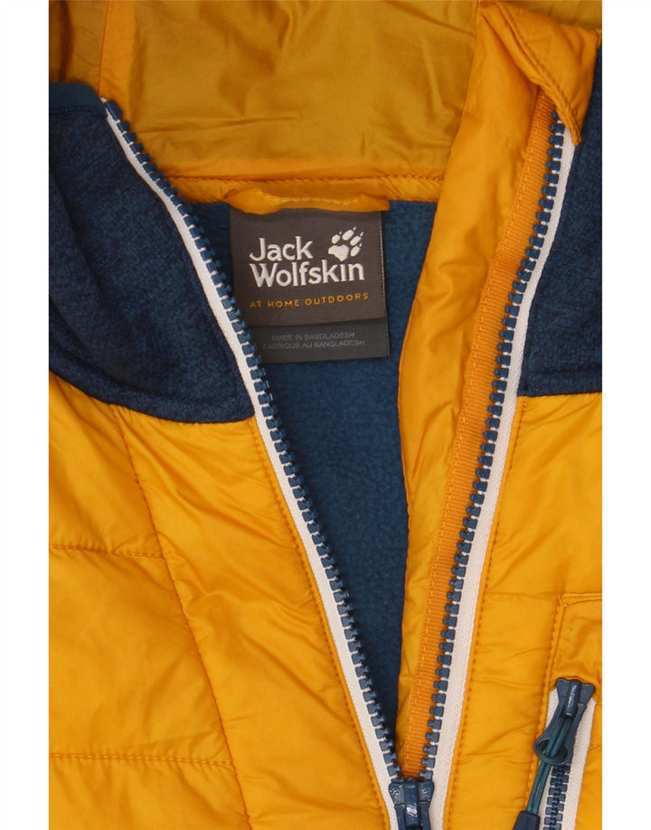 Jack Wolfskin Chaqueta Bomber para Hombre UK 36/38 Poliéster Amarillo Medio