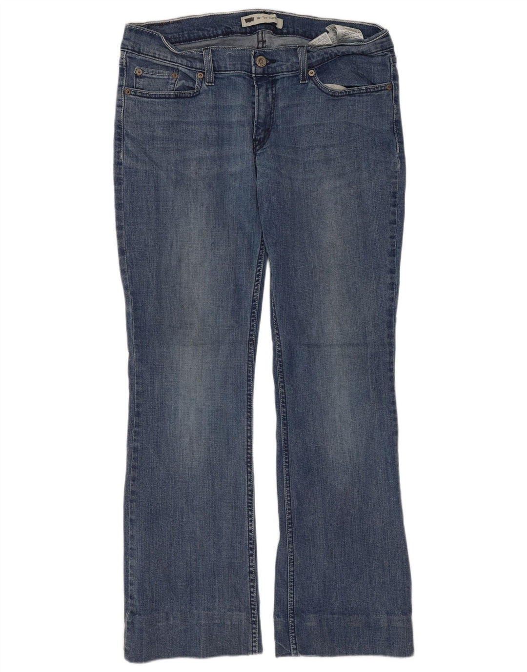 LEVI'S Jeans 524 Super Low Bootcut para mujer US 11 Grande W30 L28 Algodón azul