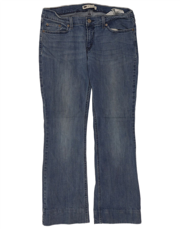 LEVI'S Jeans 524 Super Low Bootcut para mujer US 11 Grande W30 L28 Algodón azul