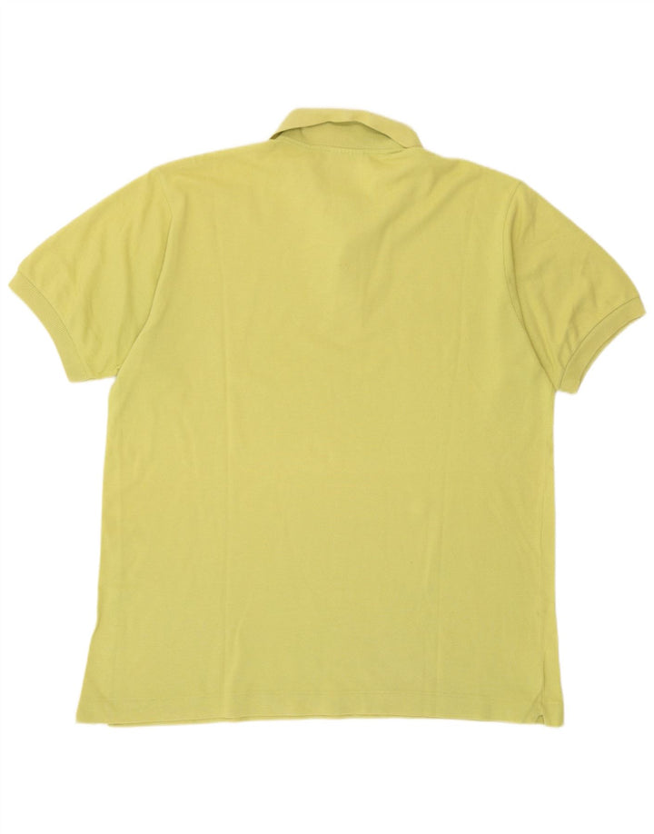 Polo Lacoste para hombre talla 5 grande algodón amarillo