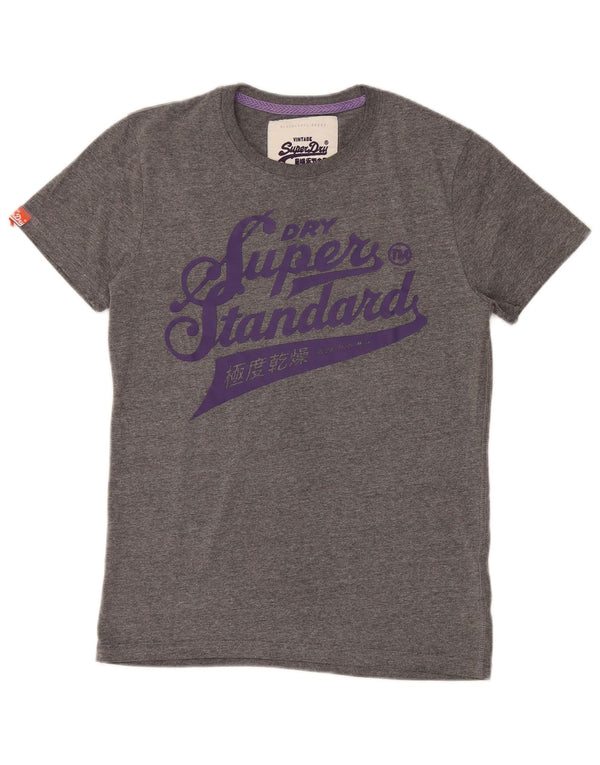 Superdry Camiseta Gráfica De Algodón Gris Medio Para Hombre