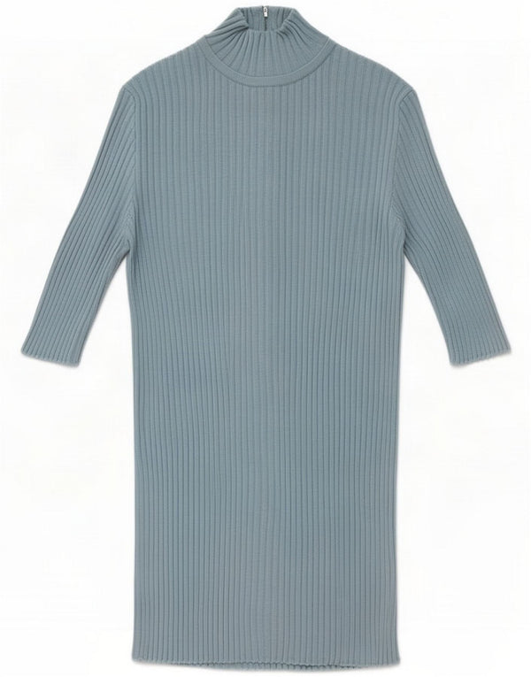 Emanuel Ungaro Womens Top 3/4 Sleeve IT 48 XL Blue Cotton