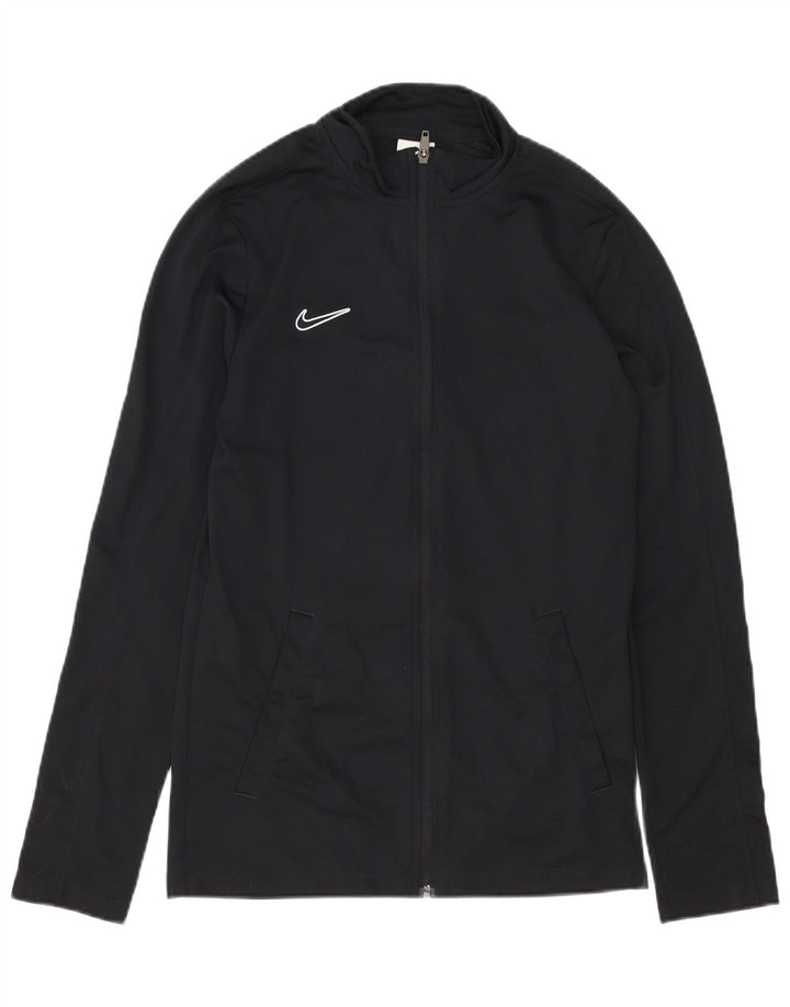 Nike Dri Fit Slim Fit Chándal Top Chaqueta para Hombre Pequeño Poliéster Negro