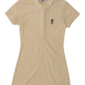 Fila Vestido Polo De Terciopelo Para Mujer UK 10 Pequeño Poliéster Blanco Roto