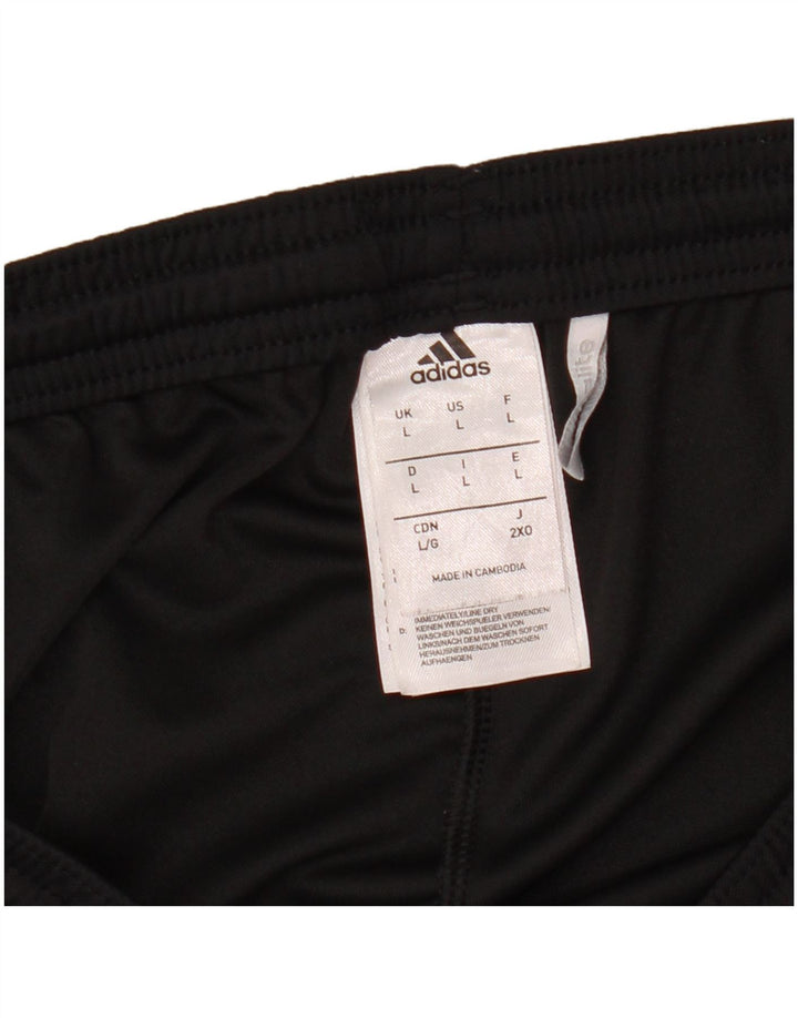 ADIDAS Pantalones cortos deportivos Climalite para hombre Poliéster negro grande
