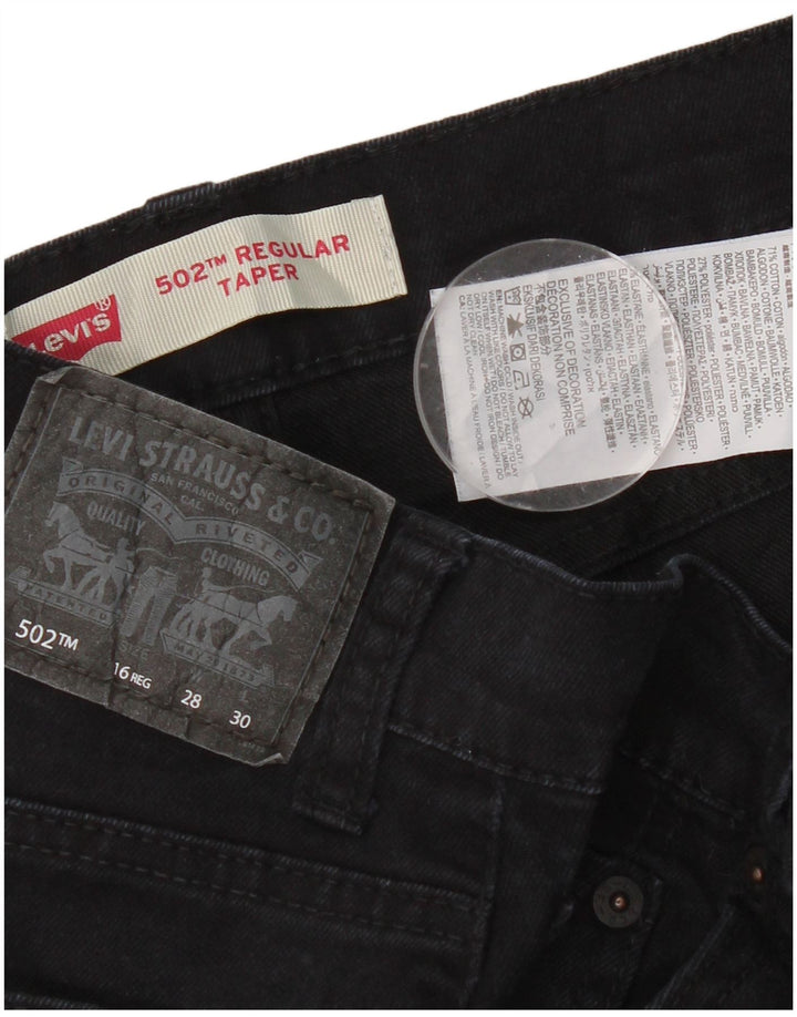 Vaqueros Levi's Mujer 502 Regular Tapered W28 L30 Algodón Azul Marino