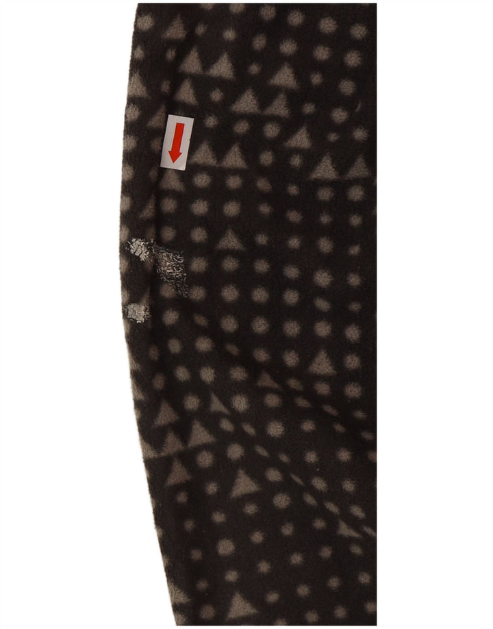 Eddie Bauer Chaqueta polar para mujer UK 14 Poliéster geométrico gris medio