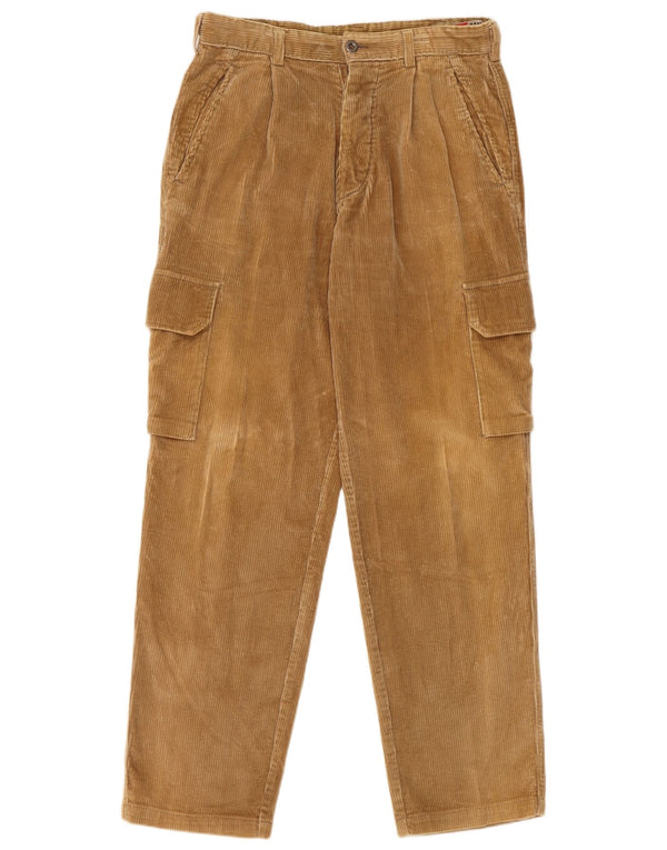 Pantalones de pana cargo canadienses para hombre EU 48 Medium W32 L31 Algodón marrón