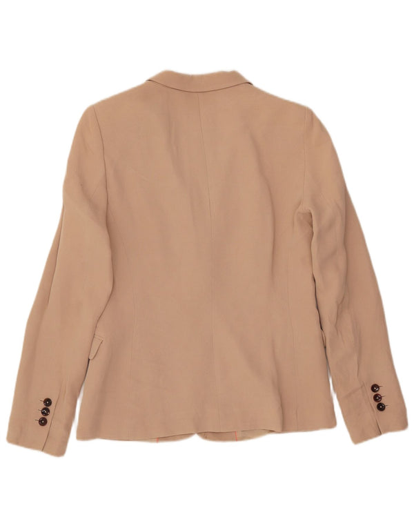 Massimo Dutti Chaqueta Blazer De 1 Botón Mujer EU 38 Small Beige Acrílico