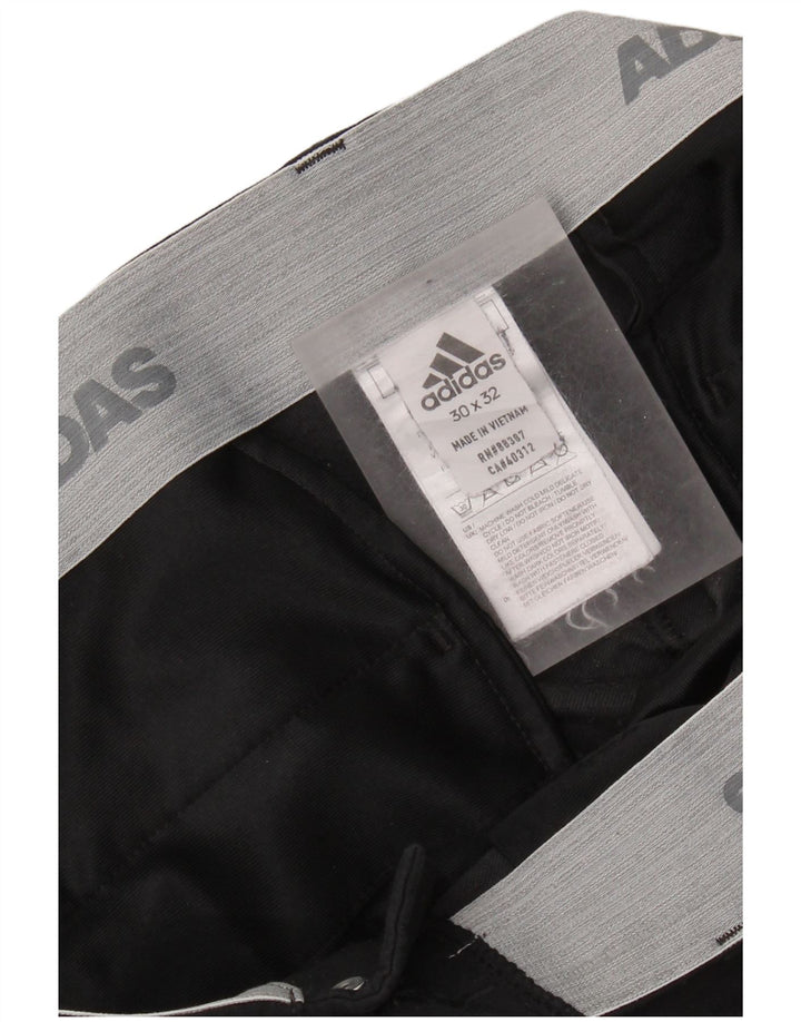 Pantalón chino recto ADIDAS para hombre W30 L32 Poliéster negro