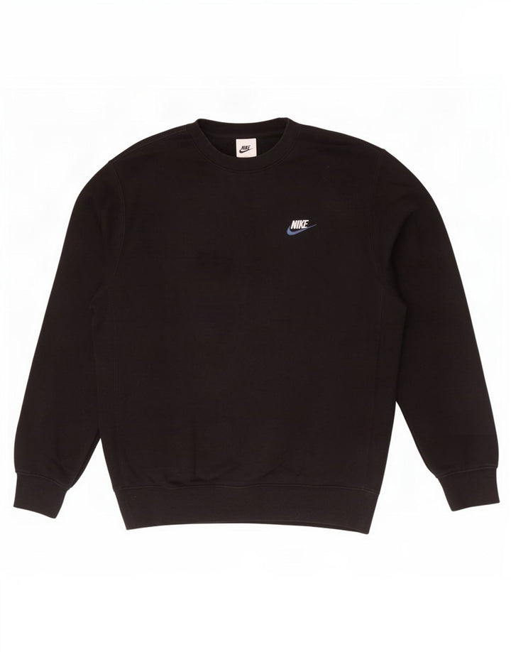 Nike Hombre Sudadera Jumper Medium Negro Algodón