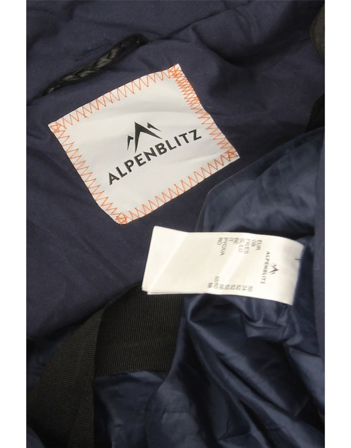 Alpenblitz Abrigo acolchado con capucha para mujer UK 24 4XL Poliéster azul marino