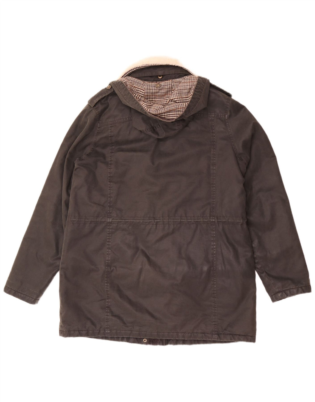 Parka con capucha para mujer Fat Face UK 40 Medium Black Cotton