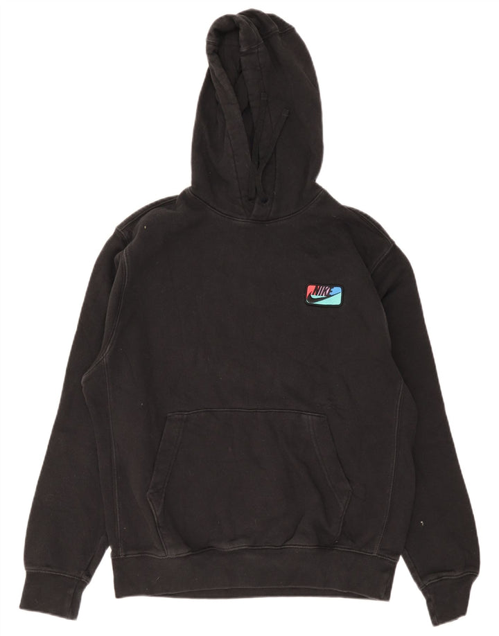 Nike - Sudadera con capucha para hombre (algodón negro mediano)