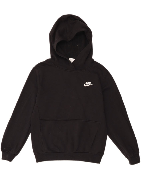 Nike - Sudadera con capucha para niña (12-13 años), talla grande, algodón negro