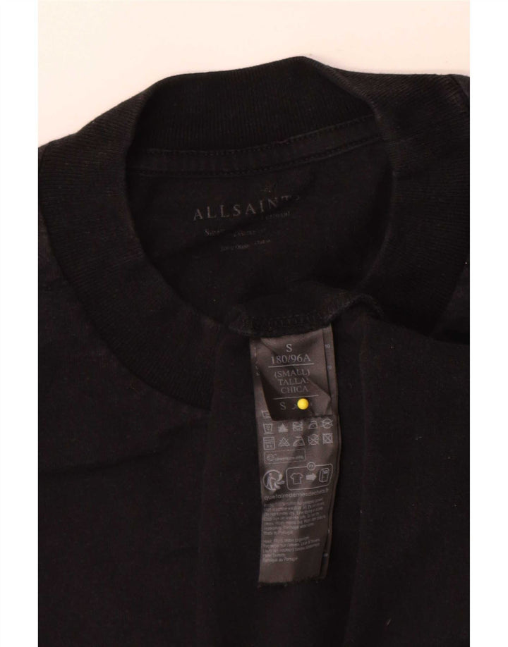 All Saints - Camiseta gráfica para hombre, talla pequeña, algodón negro