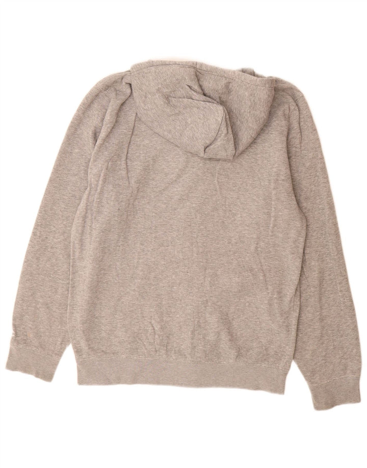 Champion Sudadera con capucha y cremallera gráfica para hombre, talla grande, gris moteado