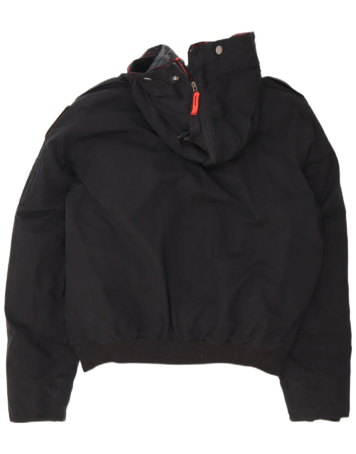 Tommy Hilfiger Chaqueta bomber con capucha Denizen para hombre UK 42 XL Poliéster negro
