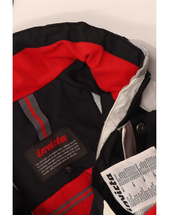 Chaqueta de esquí extragrande para mujer Invicta UK 6 XS Poliamida negra con bloques de color
