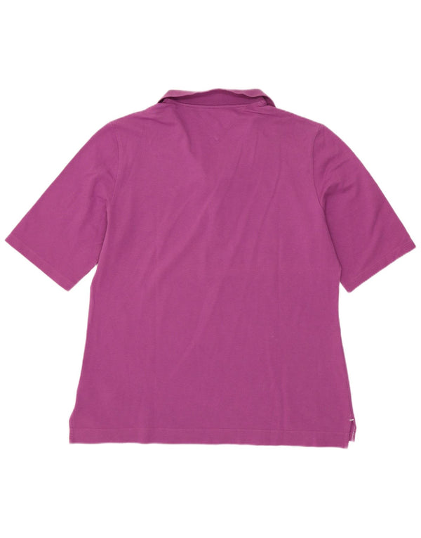 Tommy Hilfiger Polo para mujer UK 46 Grande Algodón Púrpura