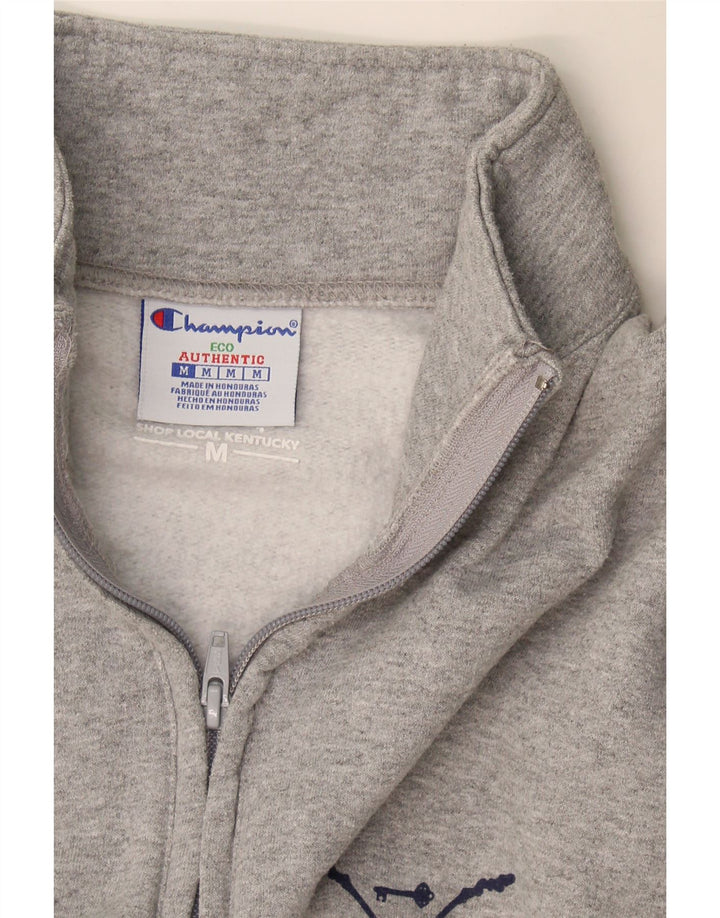 Champion Sudadera Con Cuello Y Cremallera Jumper De Algodón Gris Medio