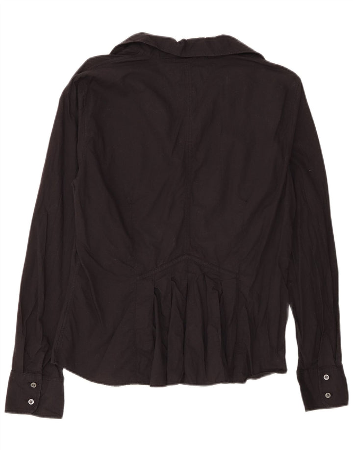 Tommy Hilfiger Camisa para mujer UK 44 Grande Algodón negro