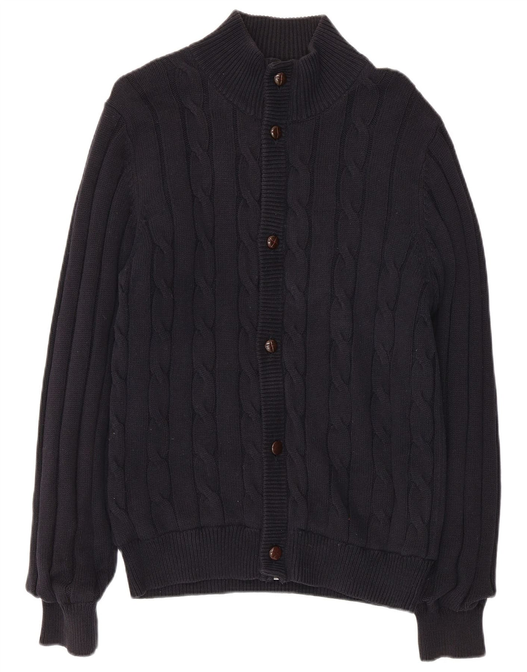 Marks & Spencer Suéter tipo cárdigan azul Harbor para hombre Pequeño Algodón azul marino